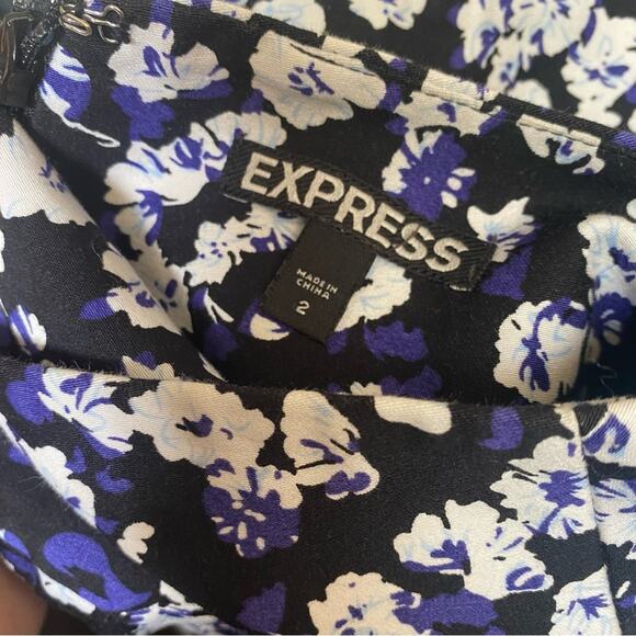 Express floral print pencil skirt - Picture 2 of 6